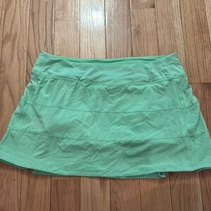 Lululemon Athletica Pace Rival Green Skirt